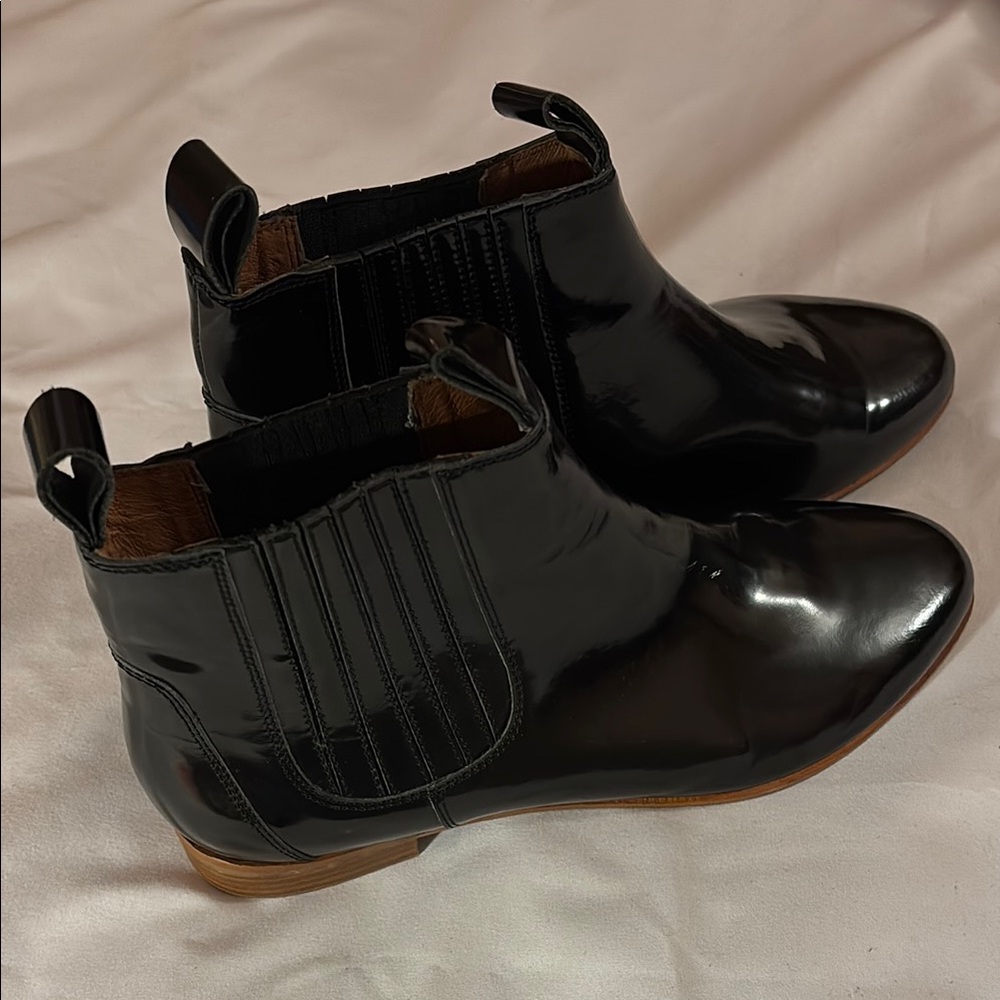 Jeffrey Campbell Patent Leather Chelsea Bootie